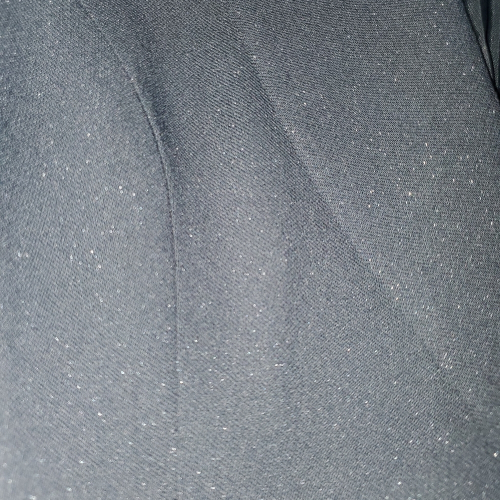 Express Black Shimmer Single Button Blazer Sz 1/2 - image 6